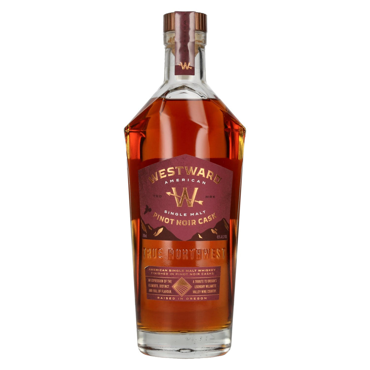Westward American Single Malt Whiskey Pinot Noir Cask 45% vol. 0,7l