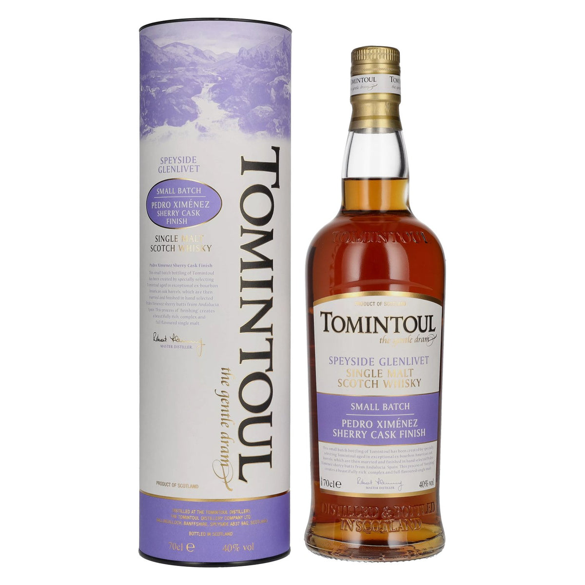 Tomintoul Small Batch Pedro Ximénez Sherry Cask Finish 40% vol. 0,7l en coffret cadeau