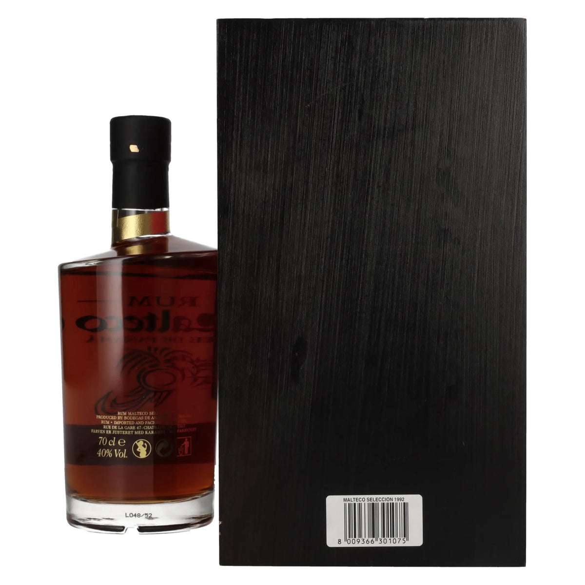 Ron Malteco SELECCIÓN 1992 40% vol. 0,7l dans une caisse en bois