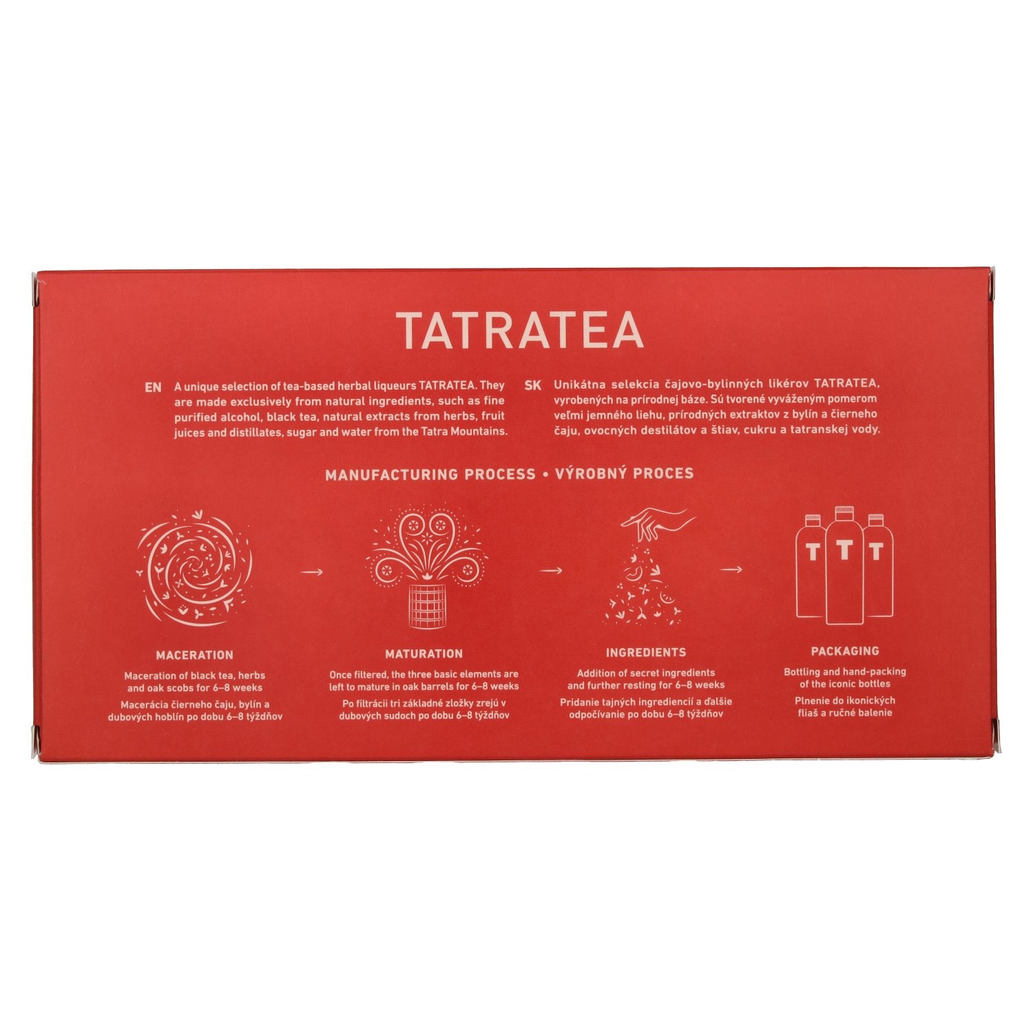 TATRATEA Tasting Set Red 48,6% vol. 5x0,04l en boîte cadeau