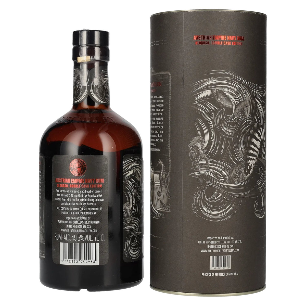 Austrian Empire Navy Rum OLOROSO CASK 49,5% Vol. 0,7l in gift box
