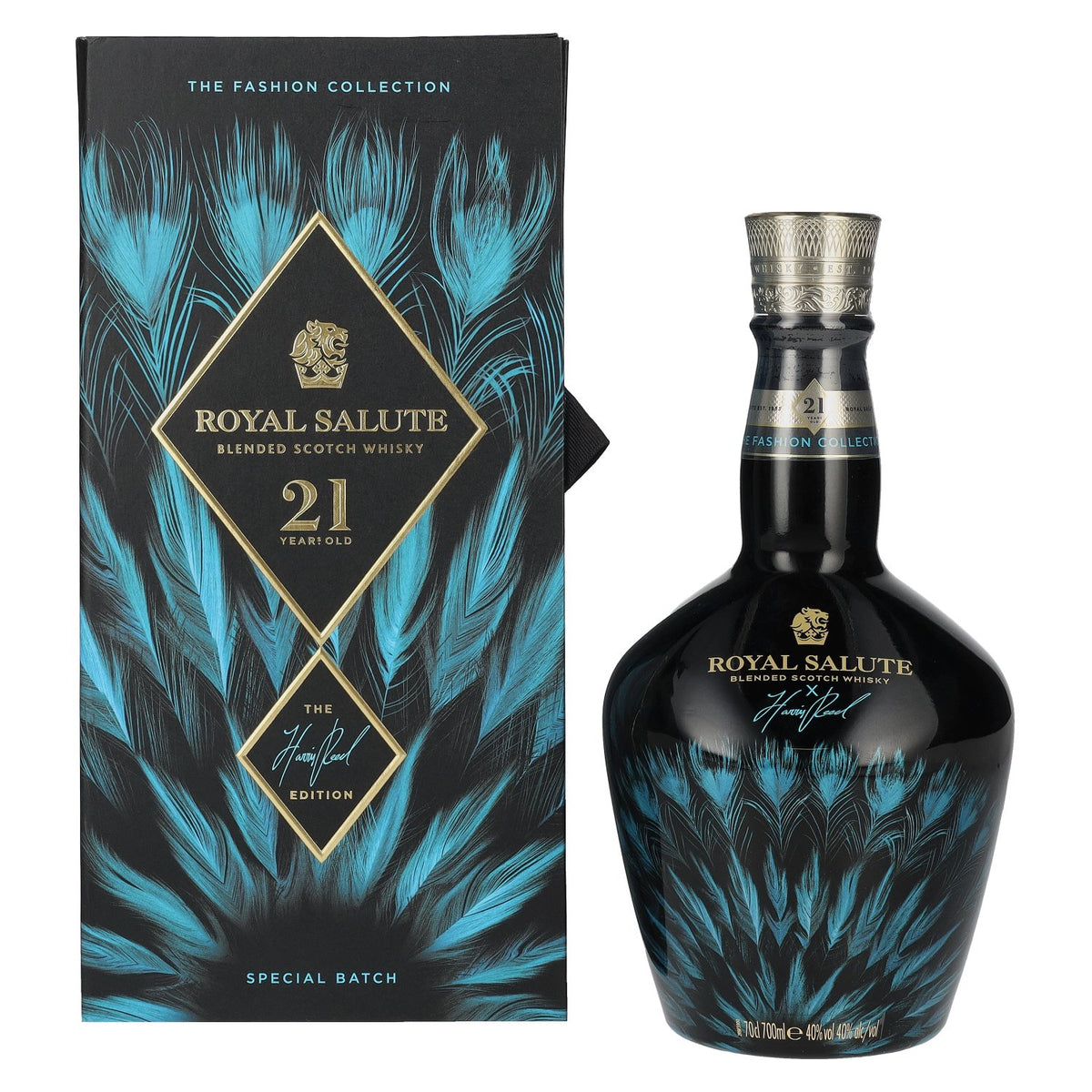 Royal Salute 21 Years Old HARRIS REED BLUE EDITION Blended Scotch Whisky 40% Vol. 0,7l in gift box