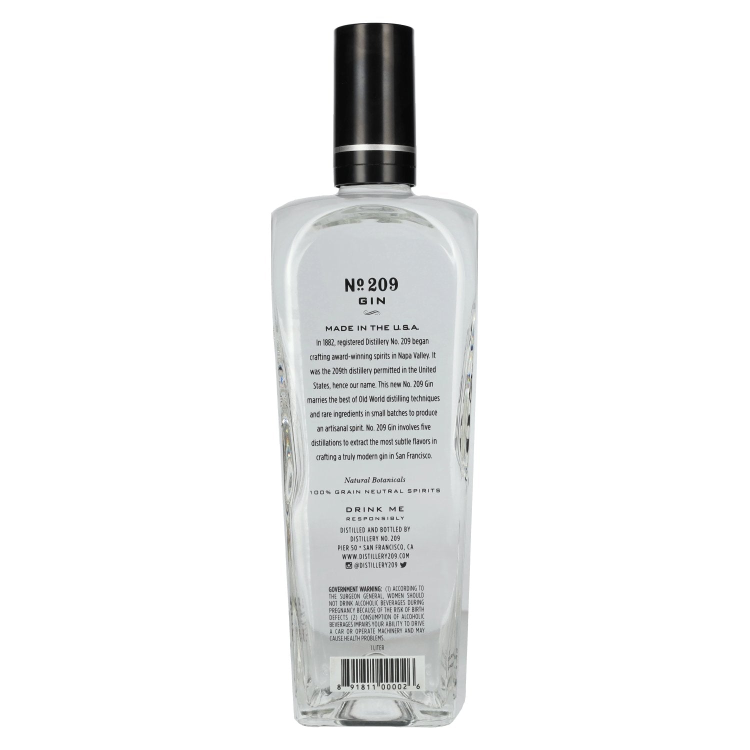 No. 209 Gin 5XD 46% Vol. 1l