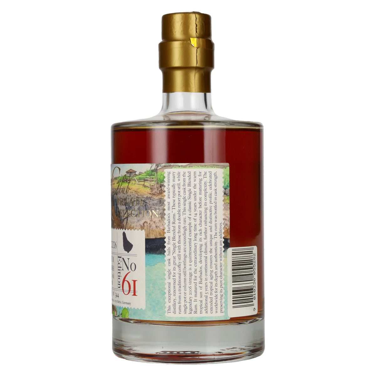 RUM CLUB PRIVATE SELECTION Barbados Single Cask Rum Edition 61 2006 59,5% Vol. 0,5l