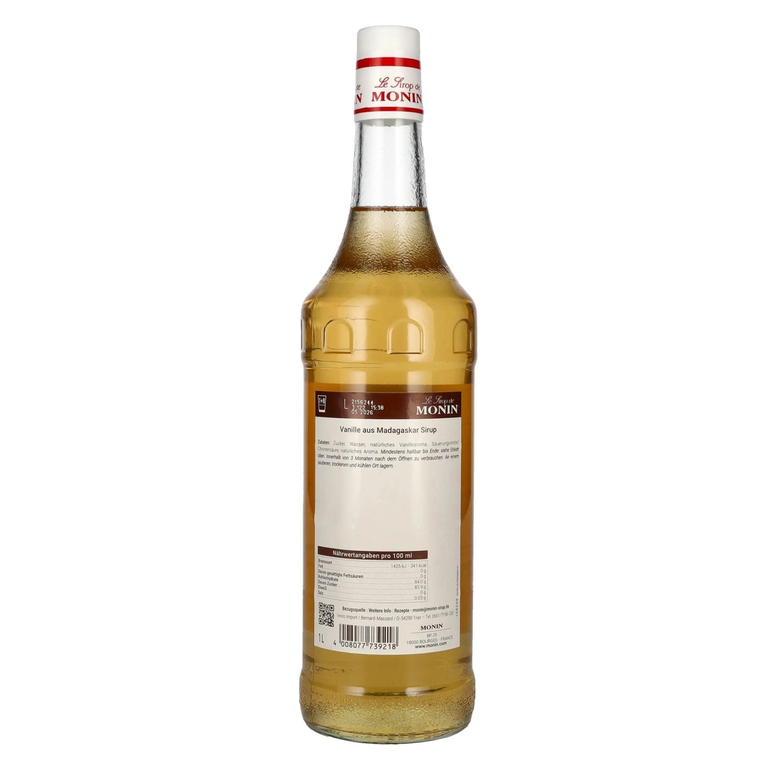 Le Sirop de Monin VANILLE Madagascar 1l