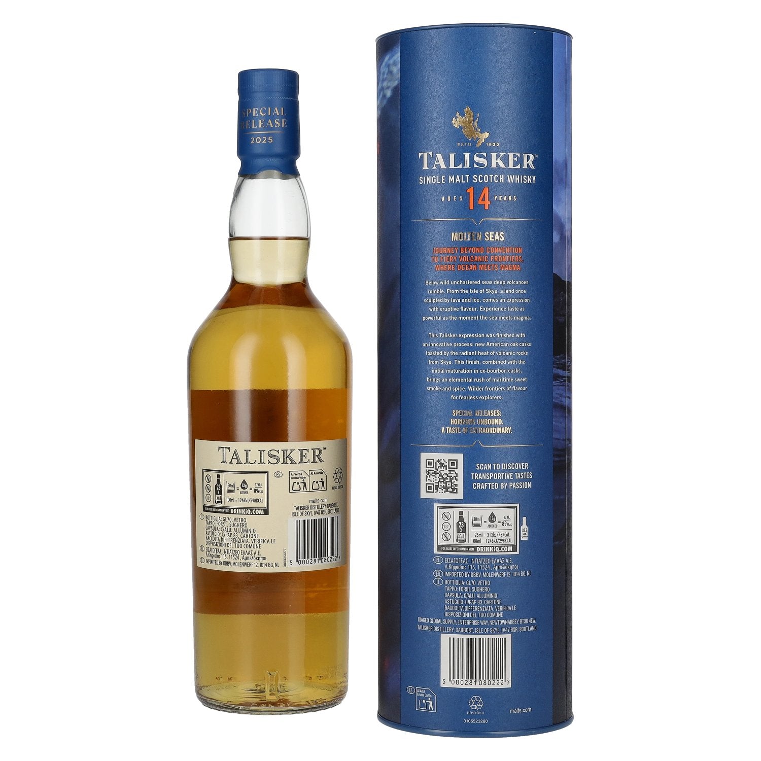 Talisker 14 Years Old MOLTEN SEAS Single Malt Special Release 2025 53,9% vol. 0,7l en coffret cadeau