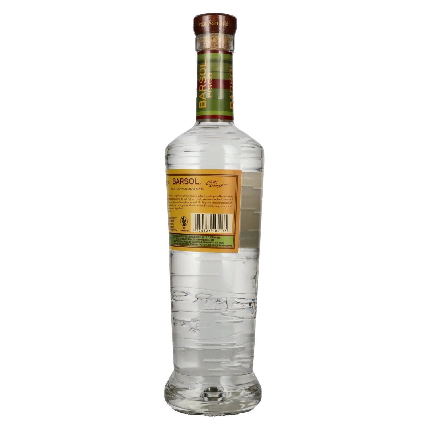 Barsol Pisco MOSTO VERDE QUEBRANTA 41,8% Vol. 0,7l