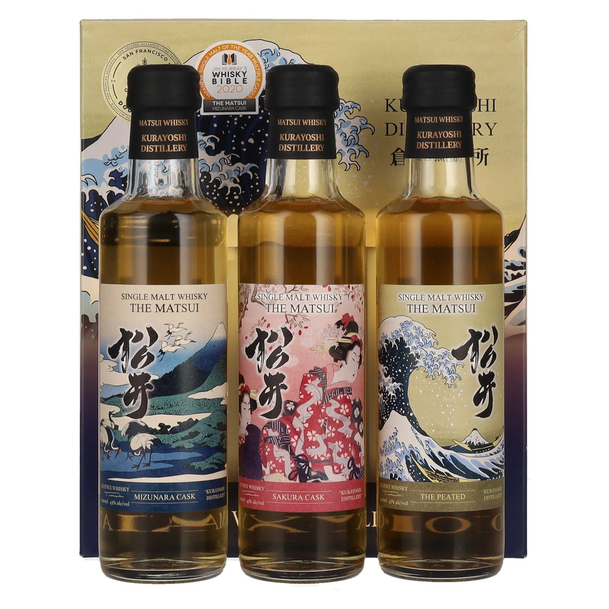 Matsui Whisky THE MATSUI Whisky Collection 43% vol. 3x0,2l en coffret cadeau