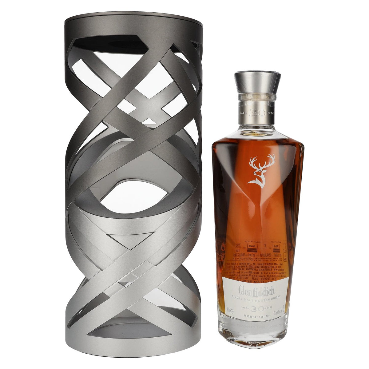 Glenfiddich 30 Years Old Single Malt Scotch Whisky TIME SERIES 43% Vol. 0,7l en boîte cadeau