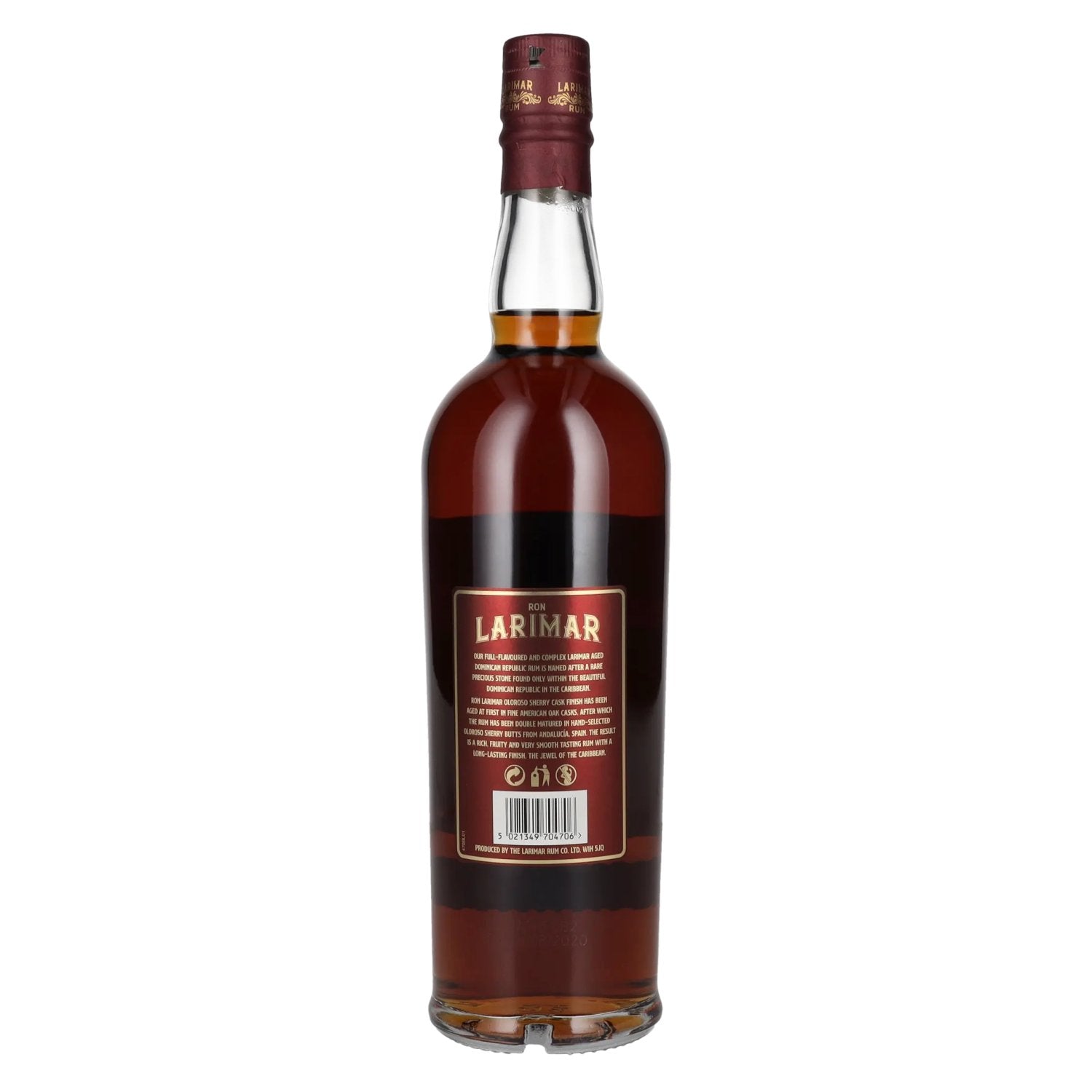 Ron Larimar 5 Years Old Small Batch Rum Oloroso Sherry Cask Finish 40% Vol. 0,7l