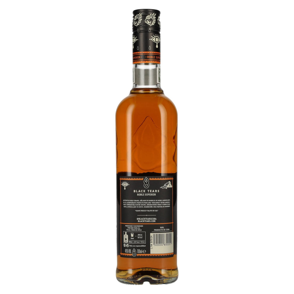 Rhum Black Tears Roble Superior 40 % vol., 0,7 l