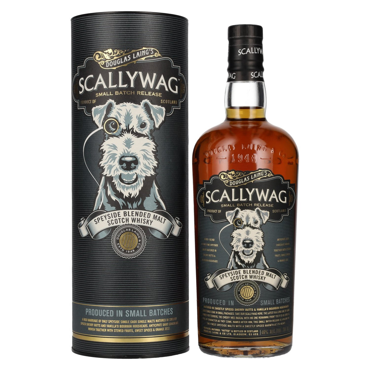 Douglas Laing SCALLYWAG Speyside Blended Malt 46% Vol. 0,7l en boîte cadeau