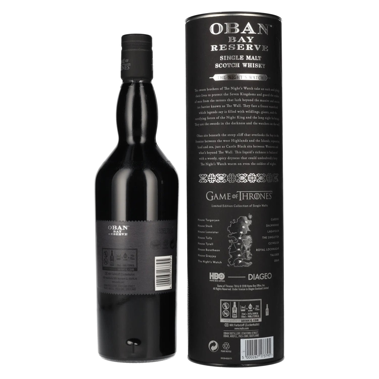 Oban Bay Reserve GAME OF THRONES The Night's Watch 43% Vol. 0,7l in Geschenkbox