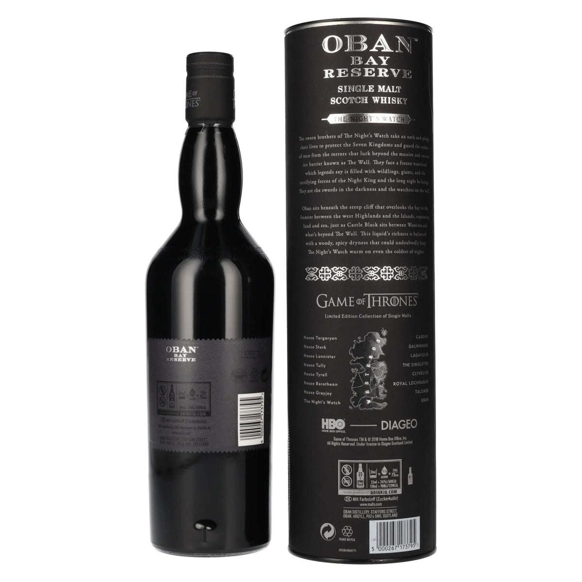Oban Bay Reserve GAME OF THRONES The Night's Watch 43% Vol. 0,7l in gift box