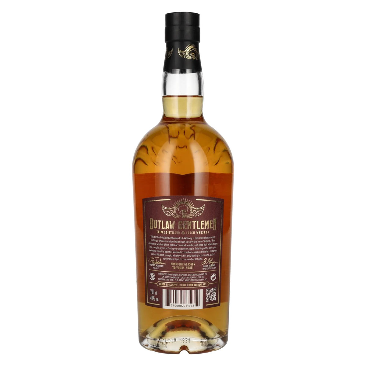 VOLBEAT Outlaw Gentlemen Irish Whiskey 40% Vol. 0,7l