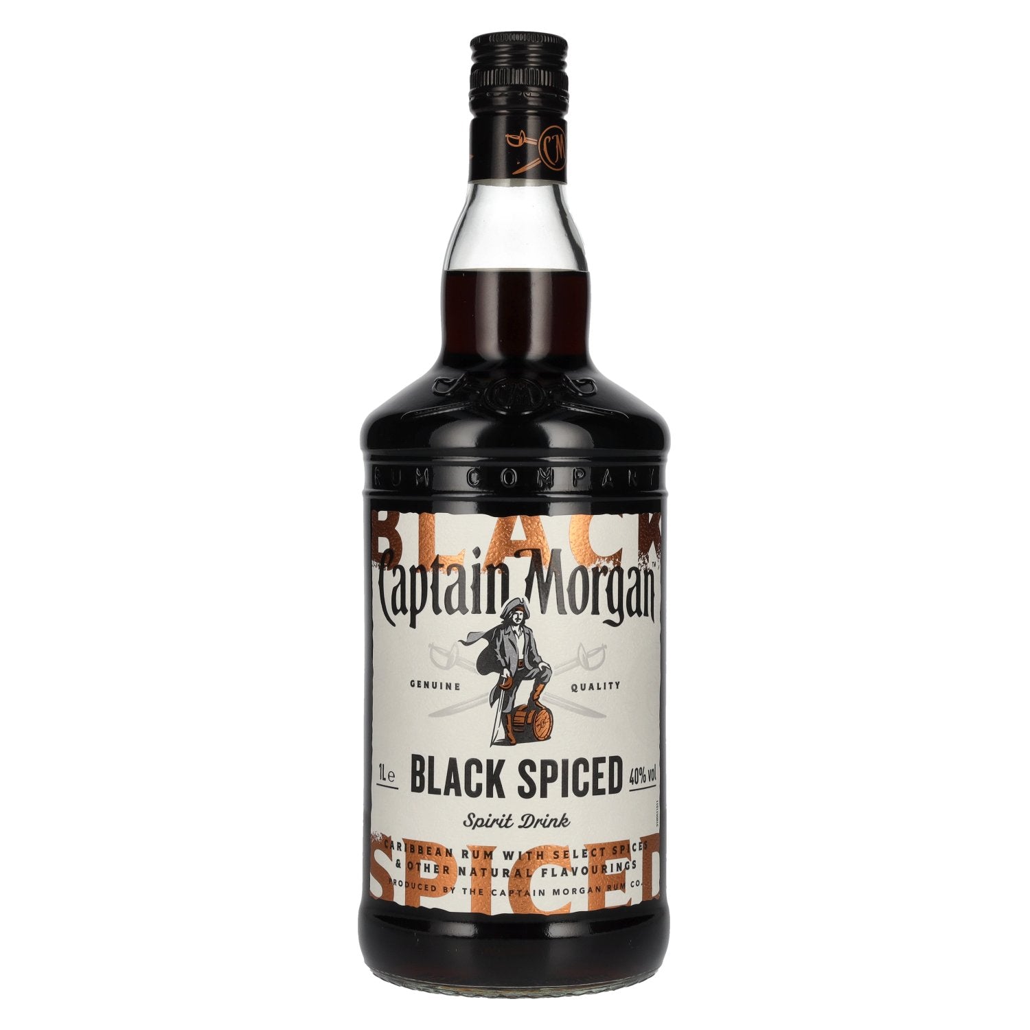 Captain Morgan Black Spiced Premium Spirit Drink 40% Vol. 1l