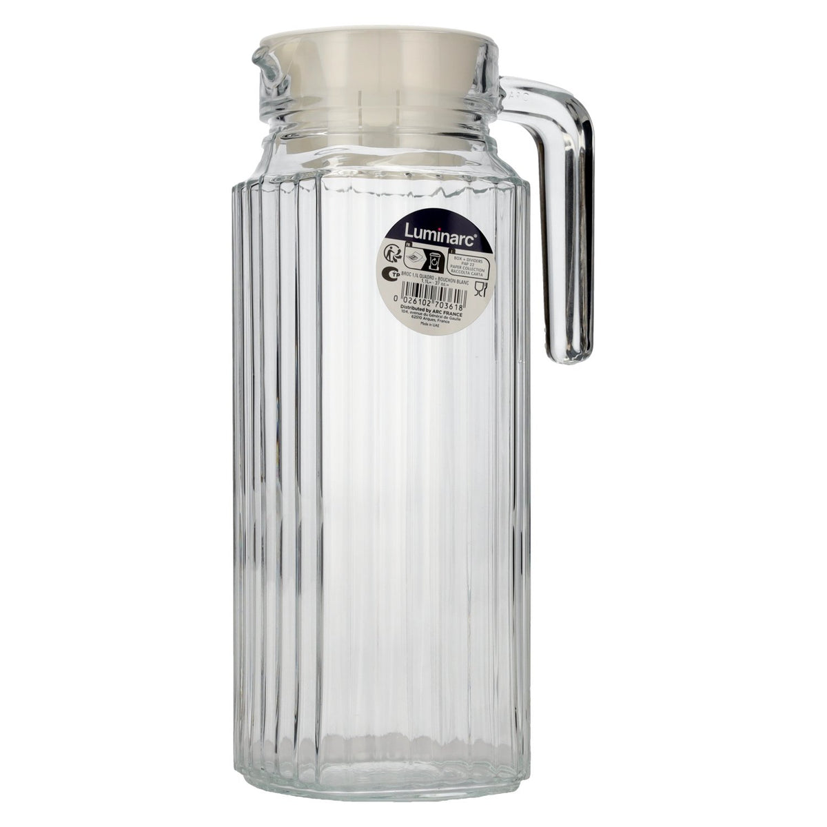 Luminarc QUADRO water jug 1.2l