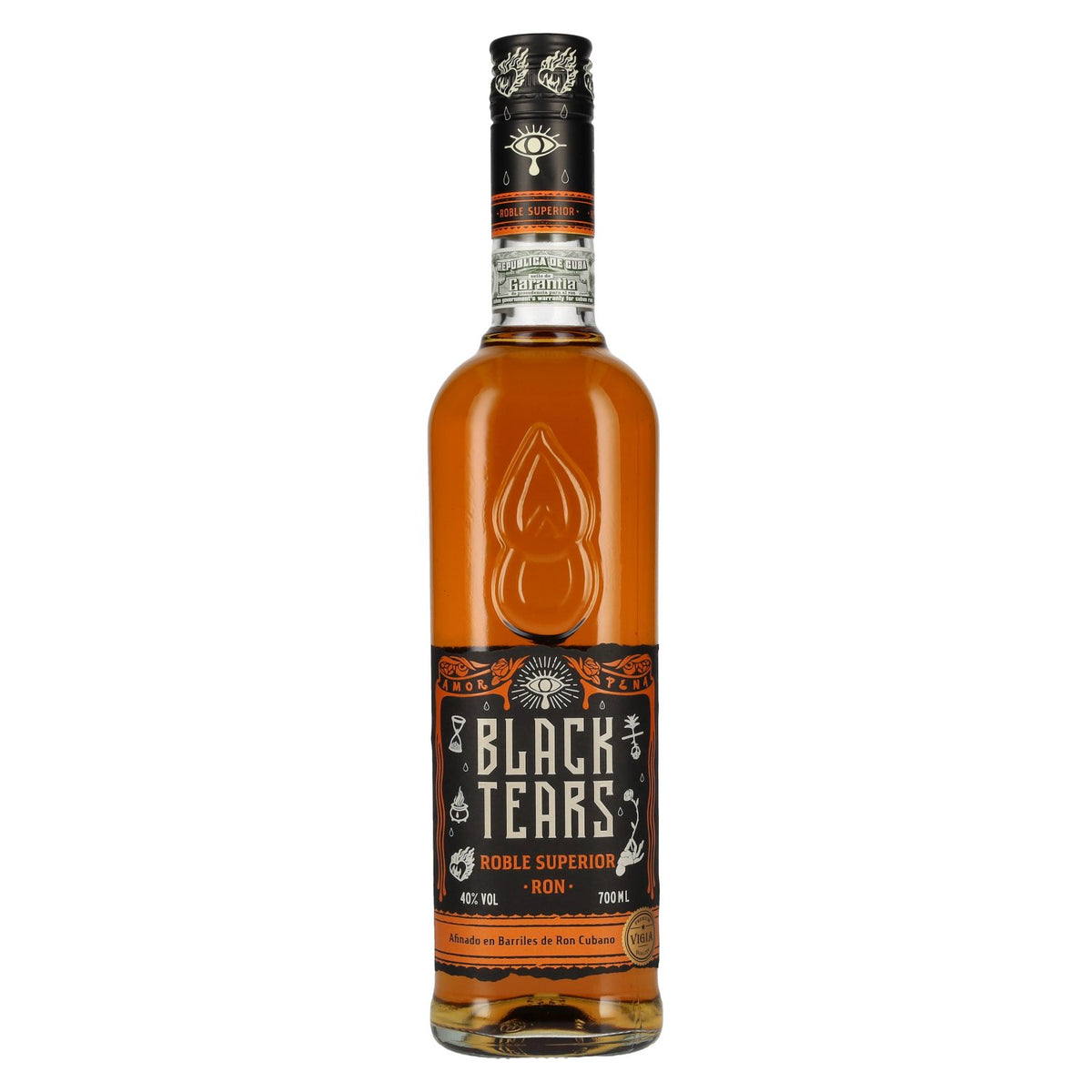 Black Tears Roble Superior Rum 40% ABV 0.7l
