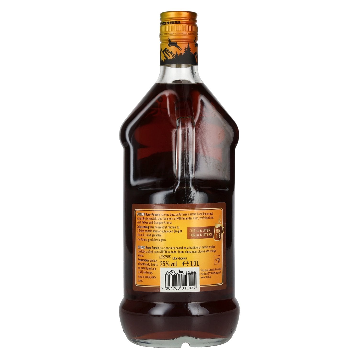 Stroh Rum Punsch 25% vol. 1l