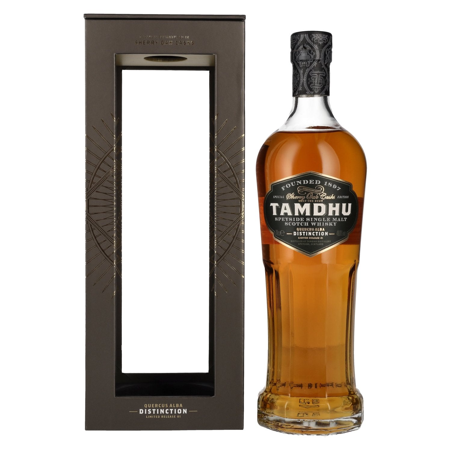 Tamdhu DISTINCTION I Speyside Single Malt Scotch Whisky 48% vol. 0,7l en boîte cadeau