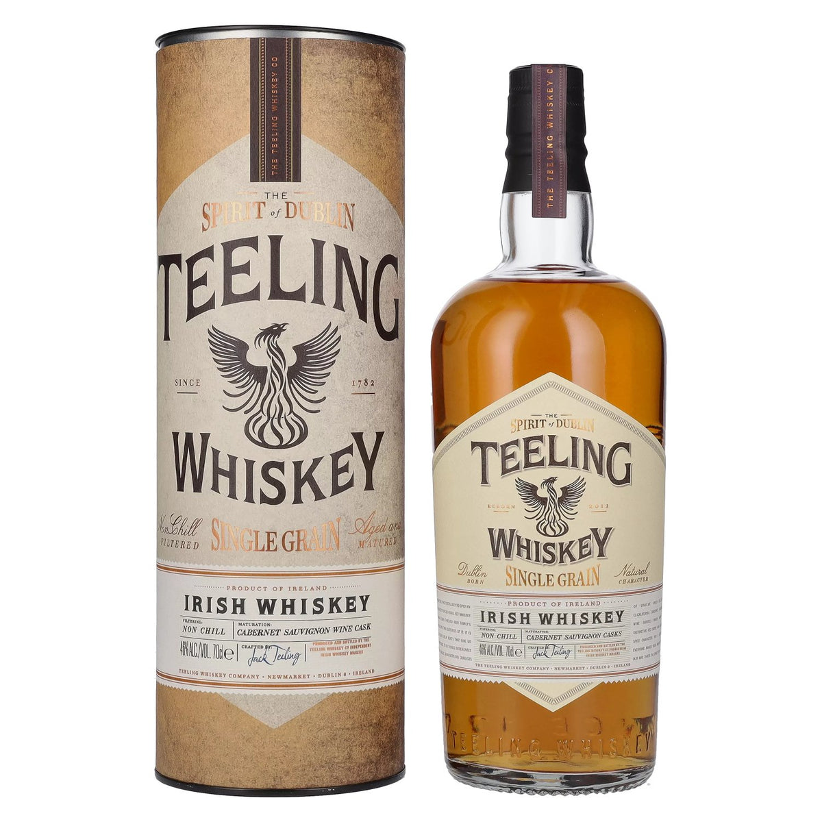 Teeling Whiskey SINGLE GRAIN Irish Whiskey Wine Cask 46% Vol. 0,7l in gift box