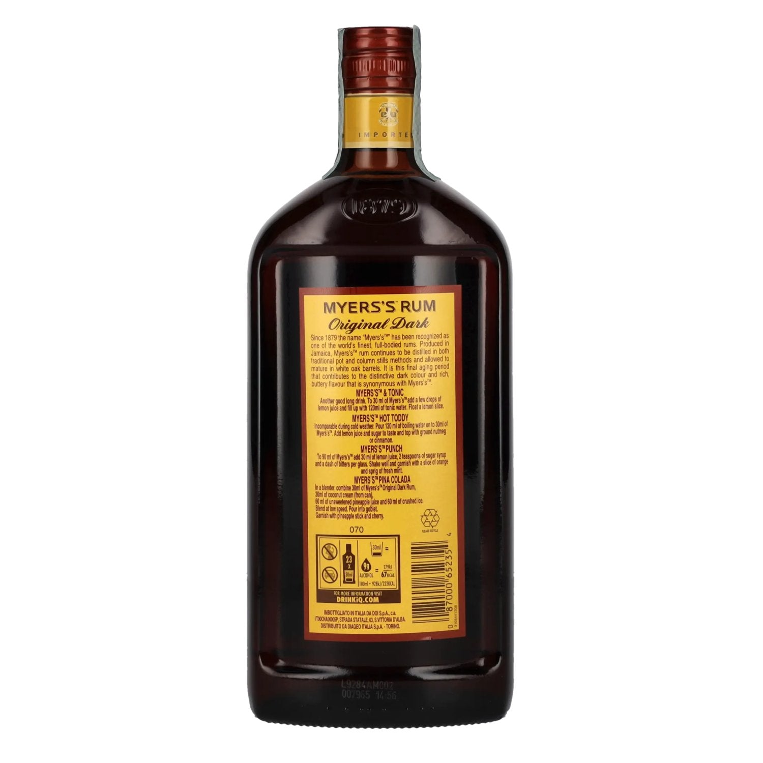 Myers's Rum Original Dark 40% vol. 0,7l