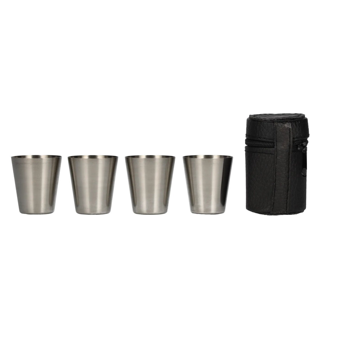 Jack Daniel's Shot Cups in Kunstledertasche