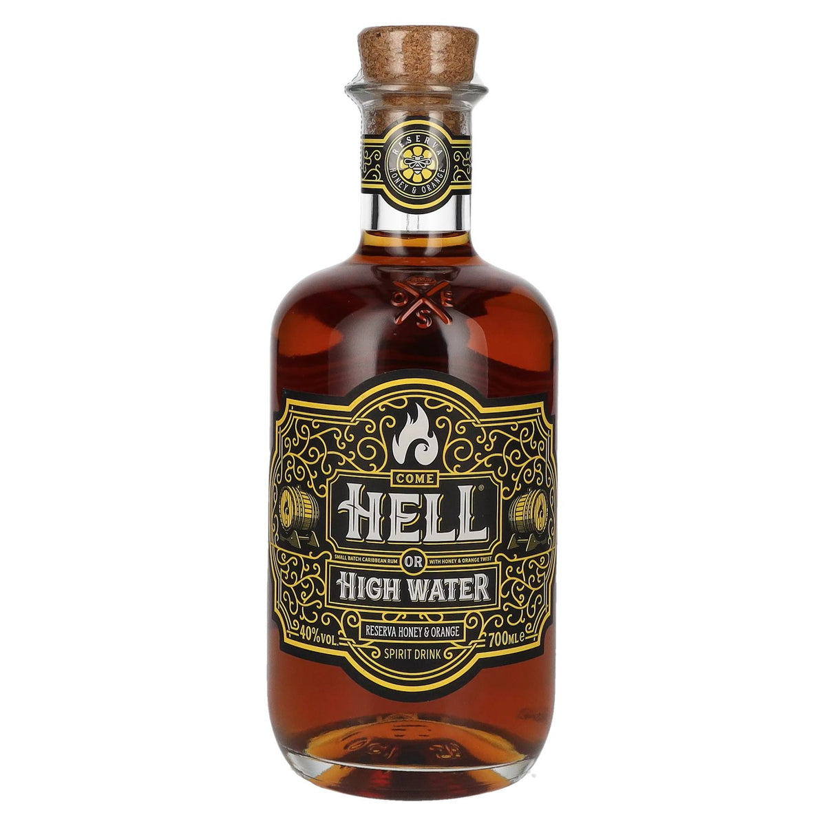 Come Hell or High Water RESERVA Honey &amp; Orange Spirit Drink 40% vol. 0,7l