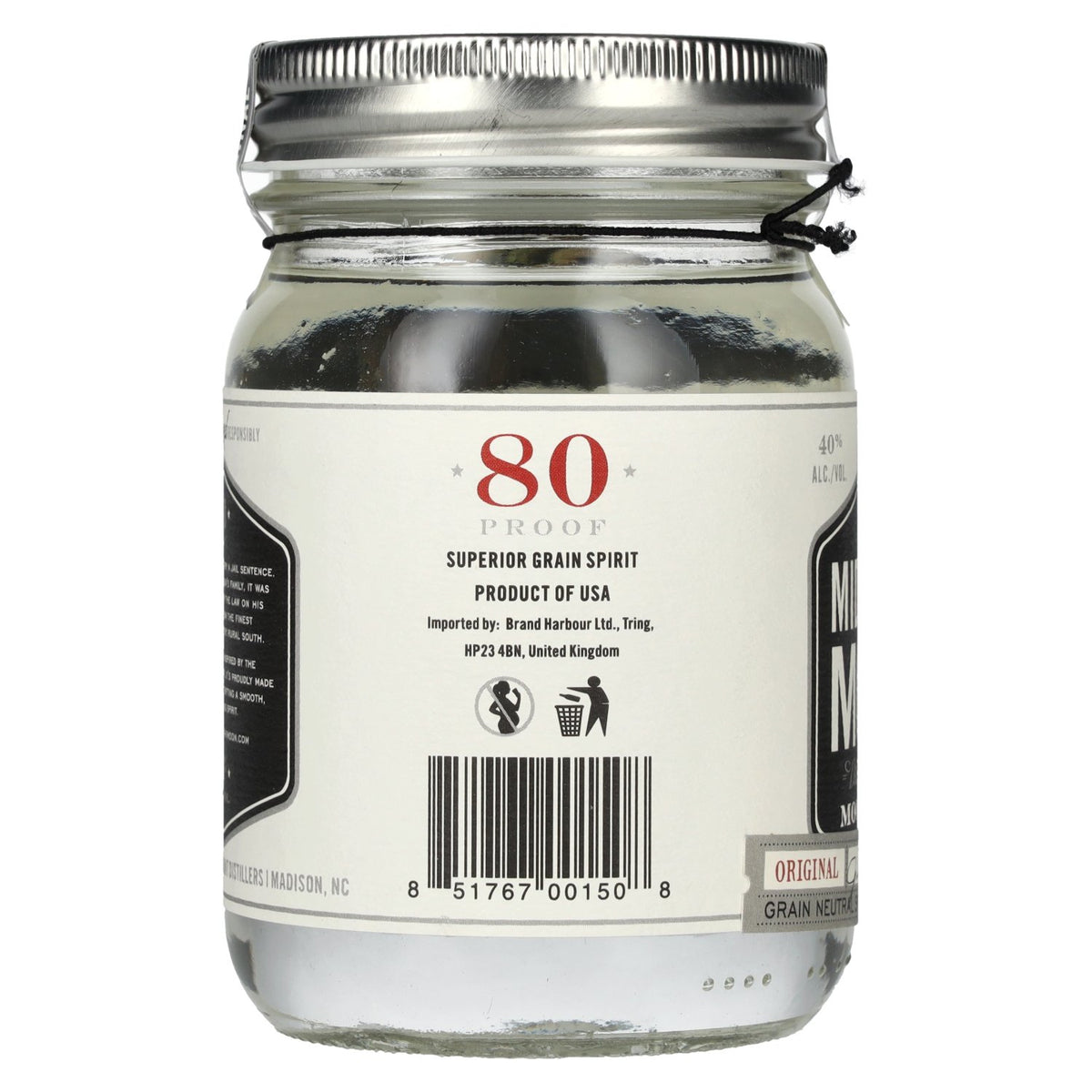 Midnight Moon Moonshine ORIGINAL Getreidebrand 40% Vol. 0,35l