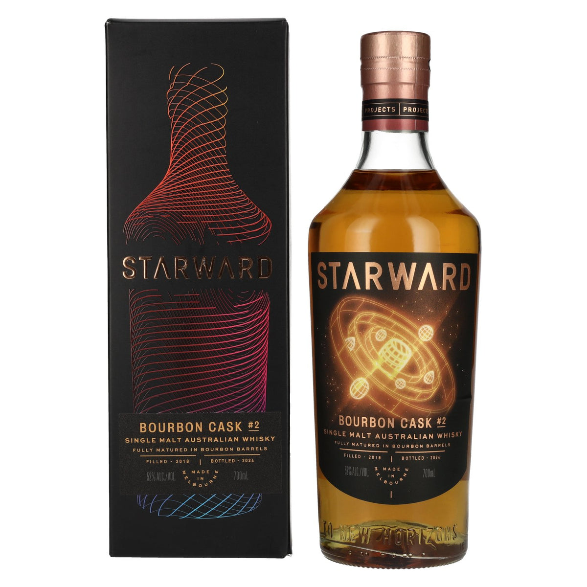 Starward BOURBON CASK Single Malt Australian Whisky # 2 52% Vol. 0,7l en coffret cadeau