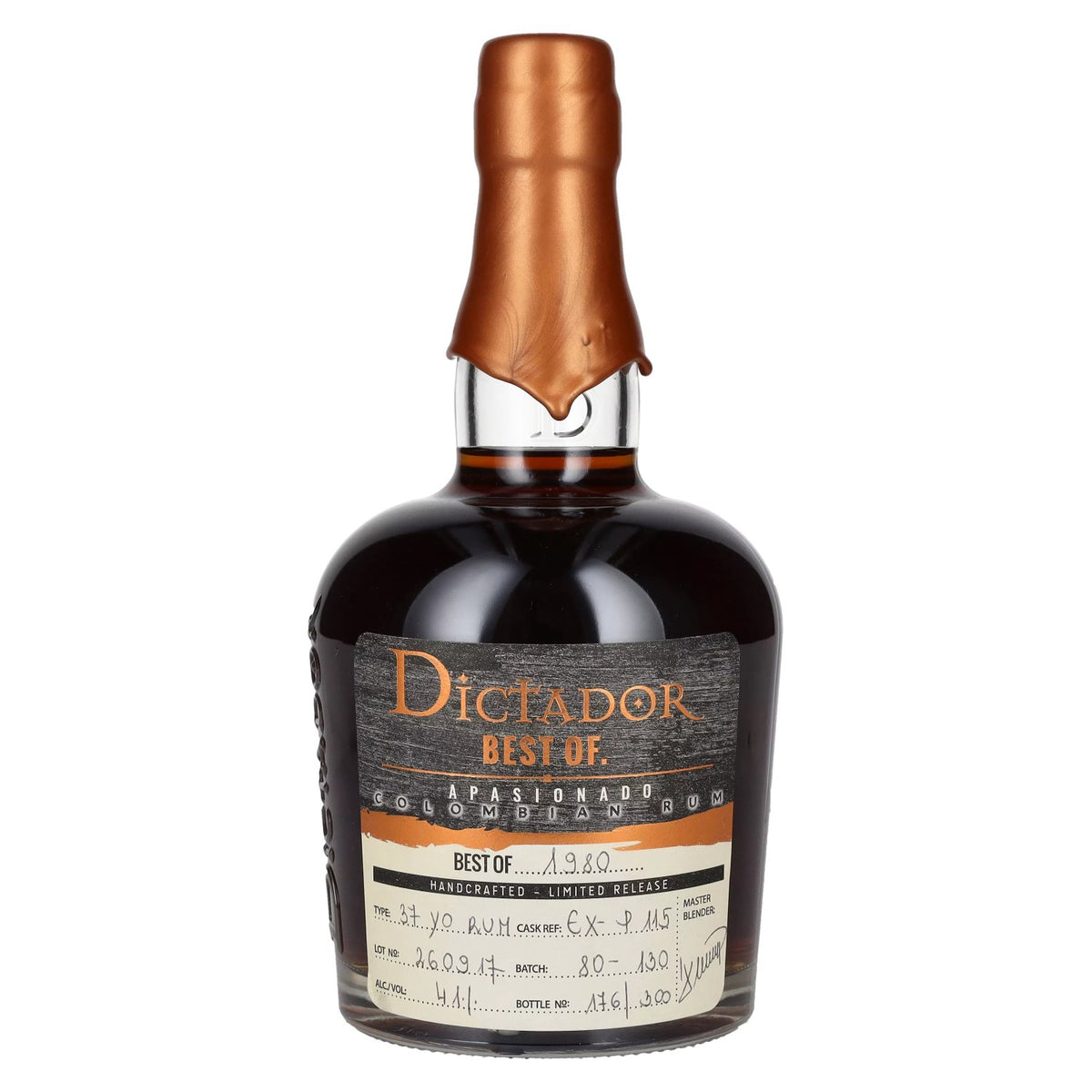Dictador BEST OF 1980 APASIONADO Rhum colombien 37YO/260917/EX-P115 41% vol. 0,7l