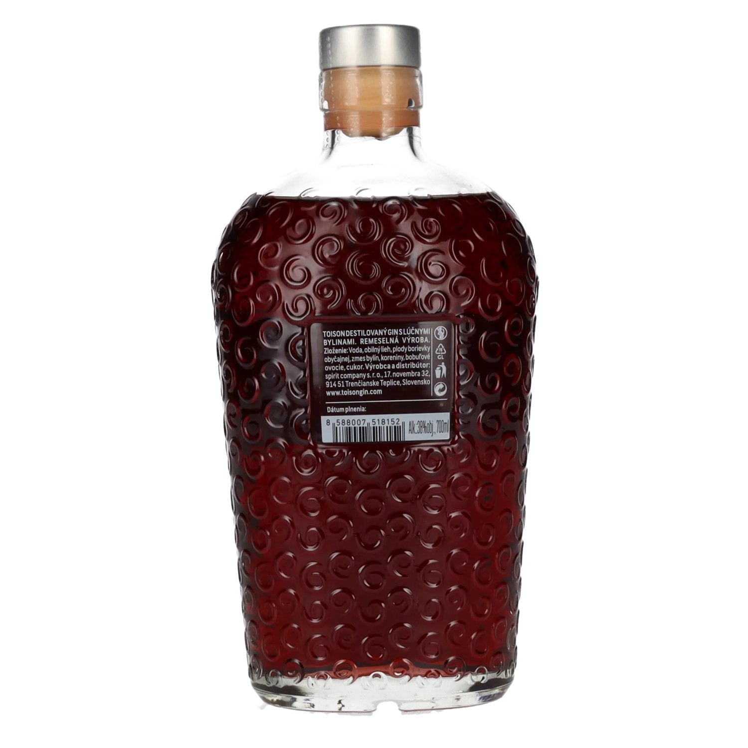 Toison Handcrafted Ruby Red Gin 38% Vol. 0,7l
