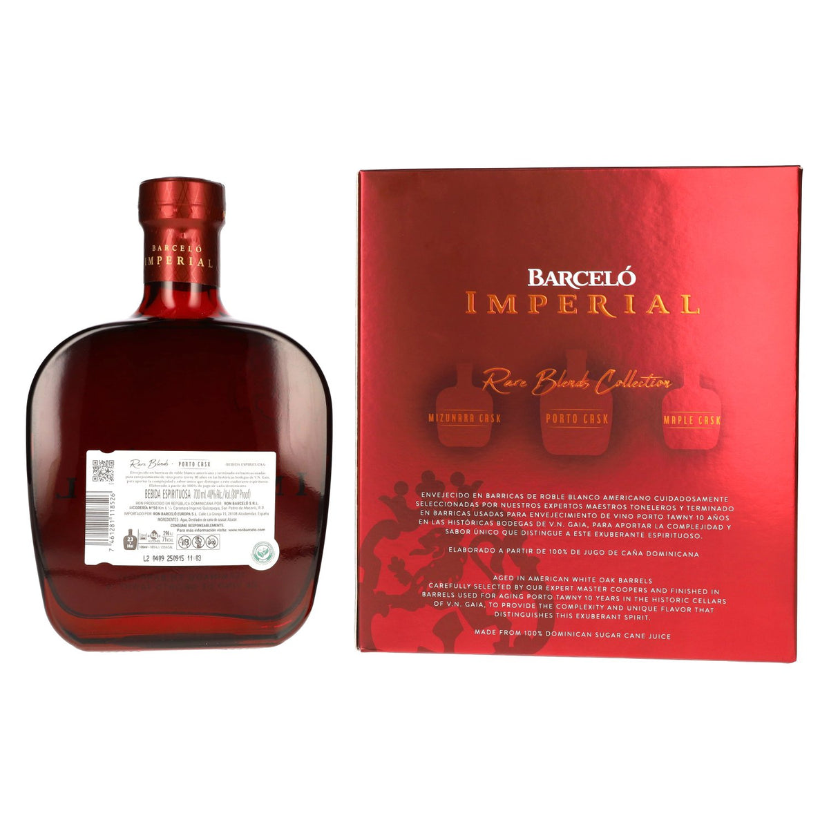 Barceló Imperial Rare Blends Porto Cask 40% vol. 0,7l en boîte cadeau