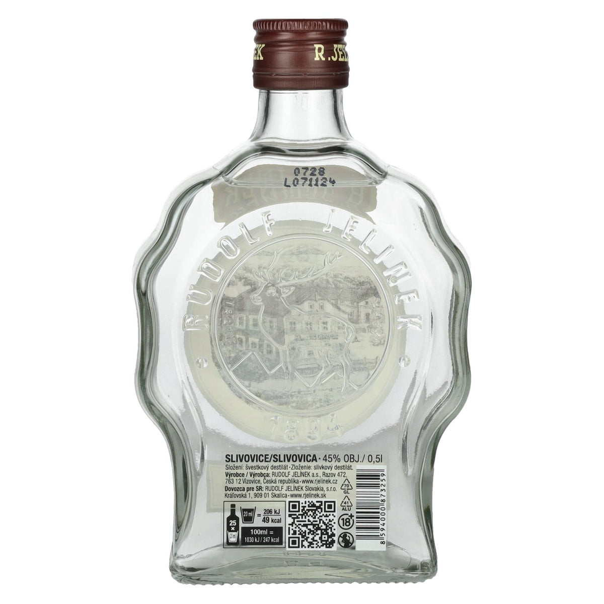 R. Jelínek Slivovice Plum 45% vol. 0,5l