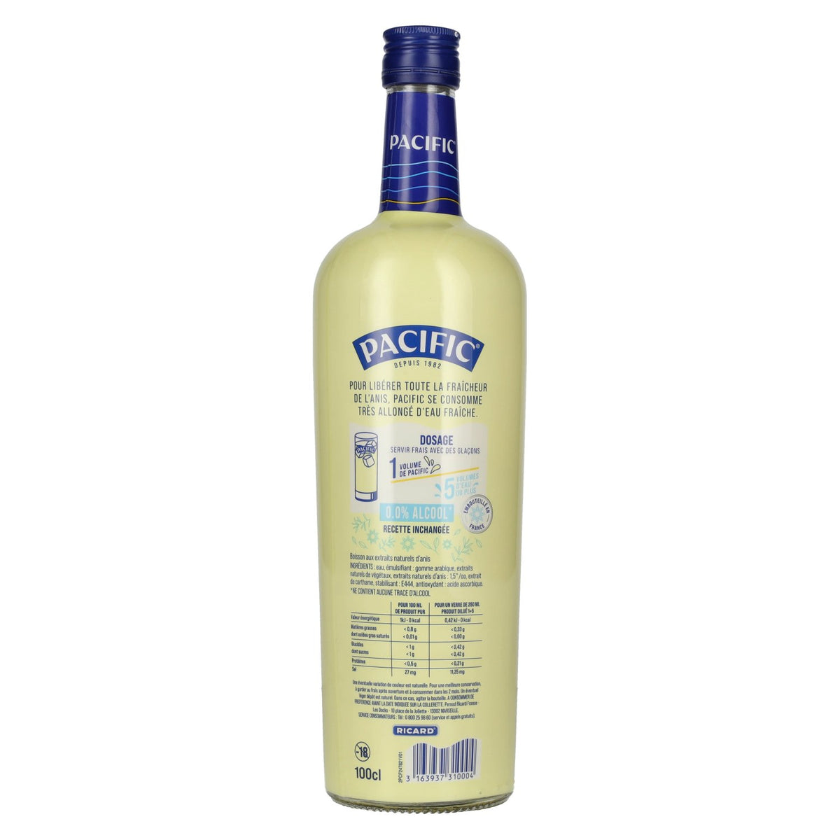 Ricard Pacific Fraîcheur Anis alcohol free 0.0 1l