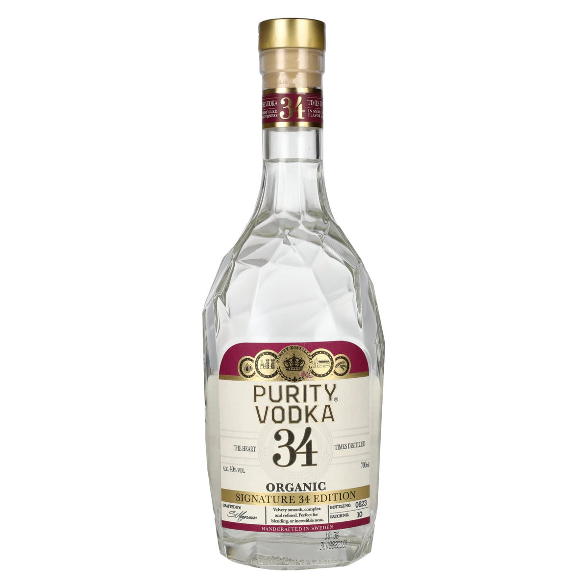Purity SIGNATURE 34 EDITION Organic Vodka 40% vol. 0,7l