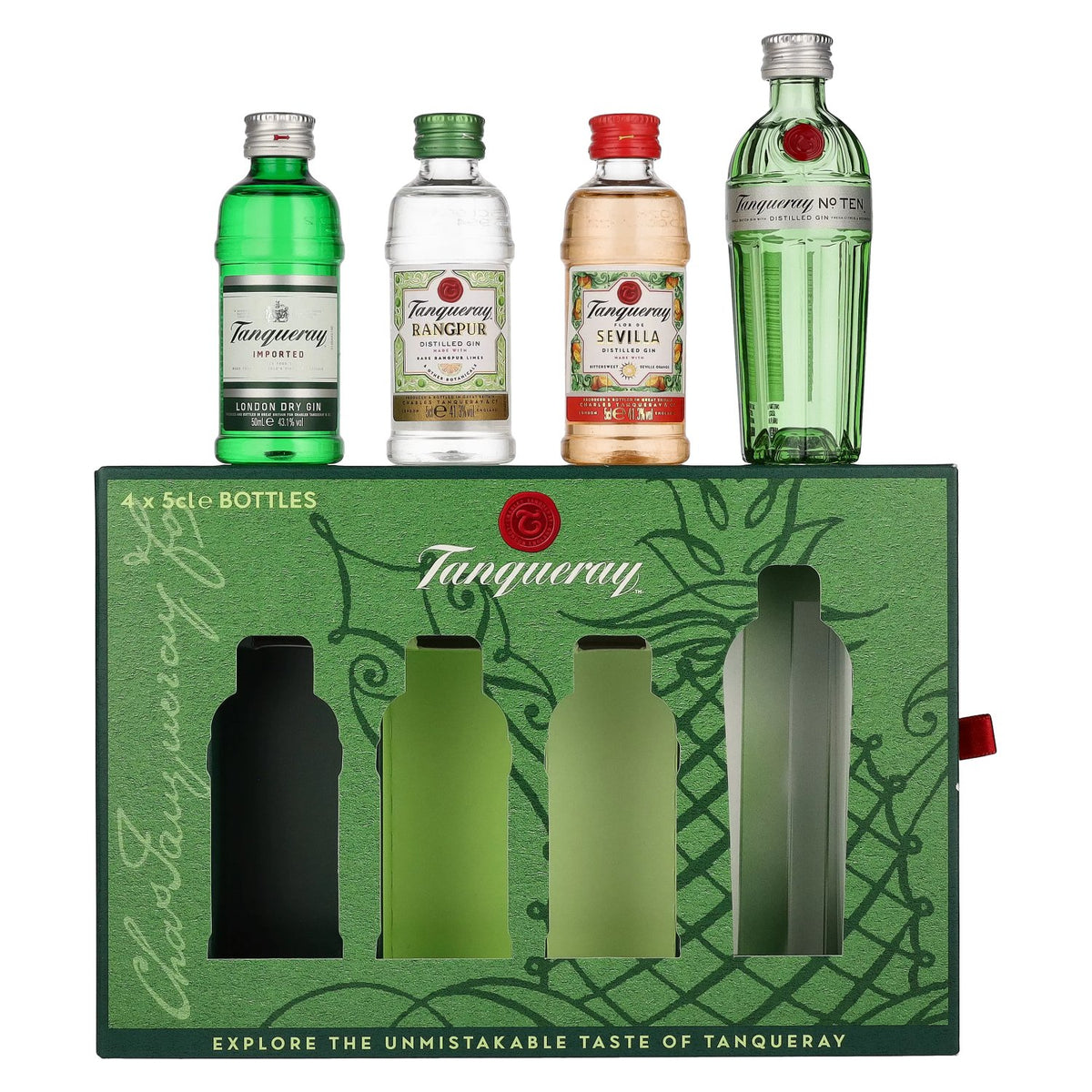 Tanqueray Gin Miniaturen Set 43,3% Vol. 4x0,05l in Geschenkbox