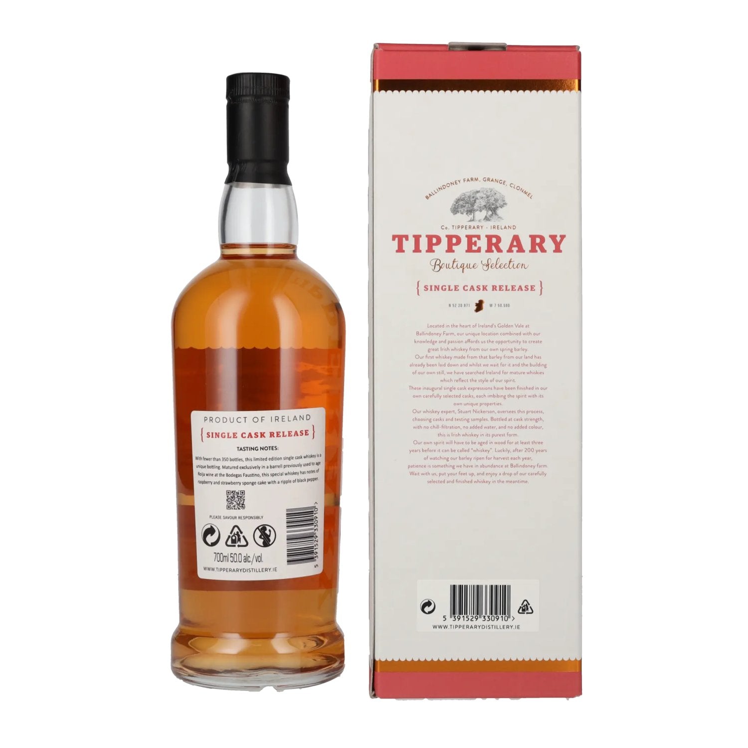 Tipperary Boutique Selection RIOJA WINE Cask Release 2017 50% Vol. 0,7l in Geschenkbox