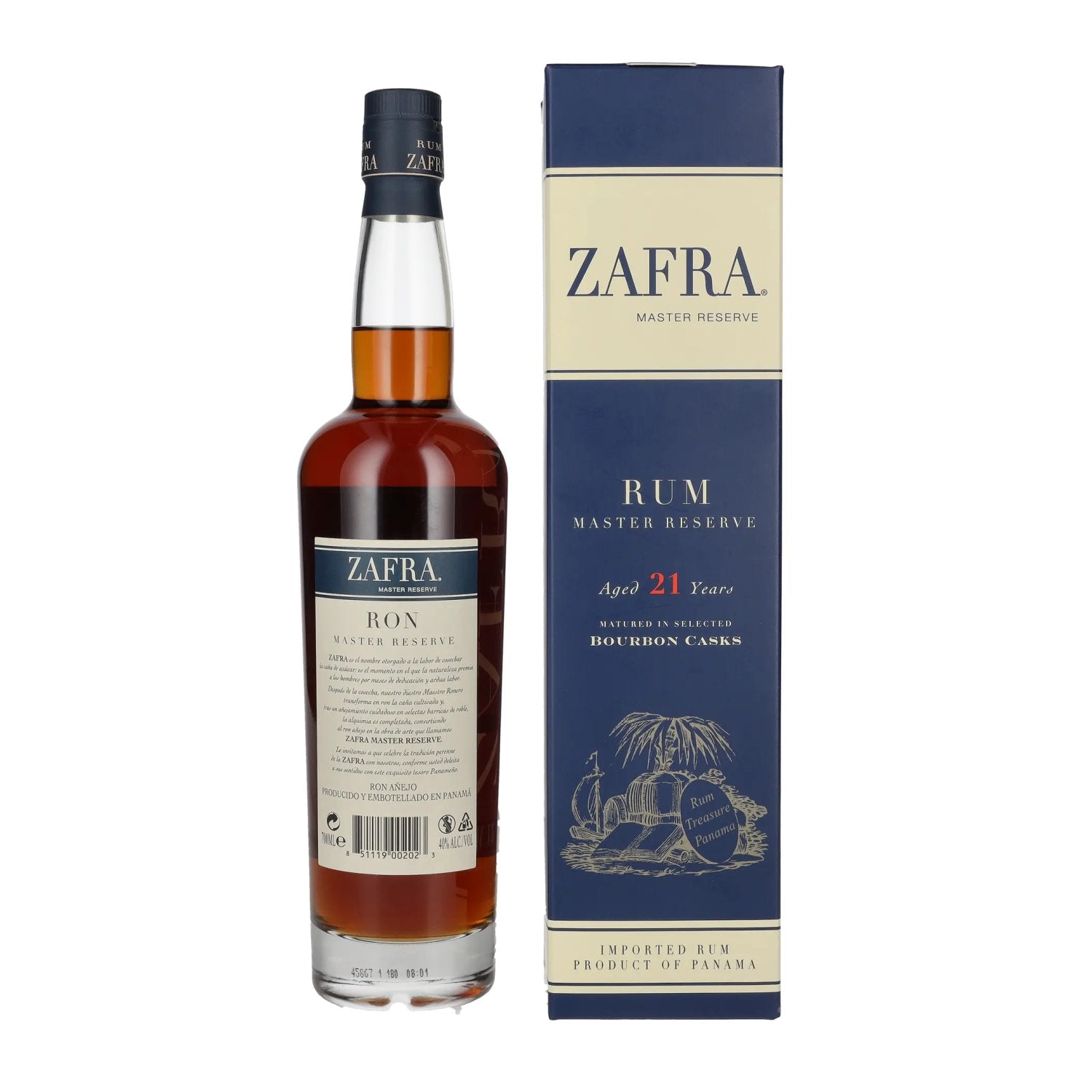 Zafra Añejo 21 Años Ron Master Reserve 40% Vol. 0,7l en boîte cadeau