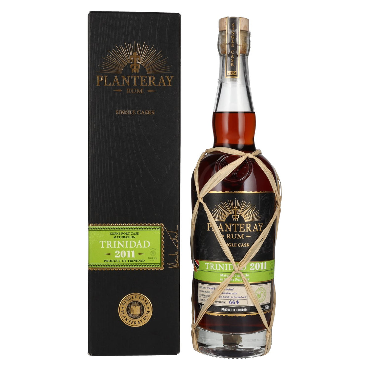 Planteray Rum TRINIDAD 2011 Kopke Port Cask Finish 47,3% Vol. 0,7l in gift box