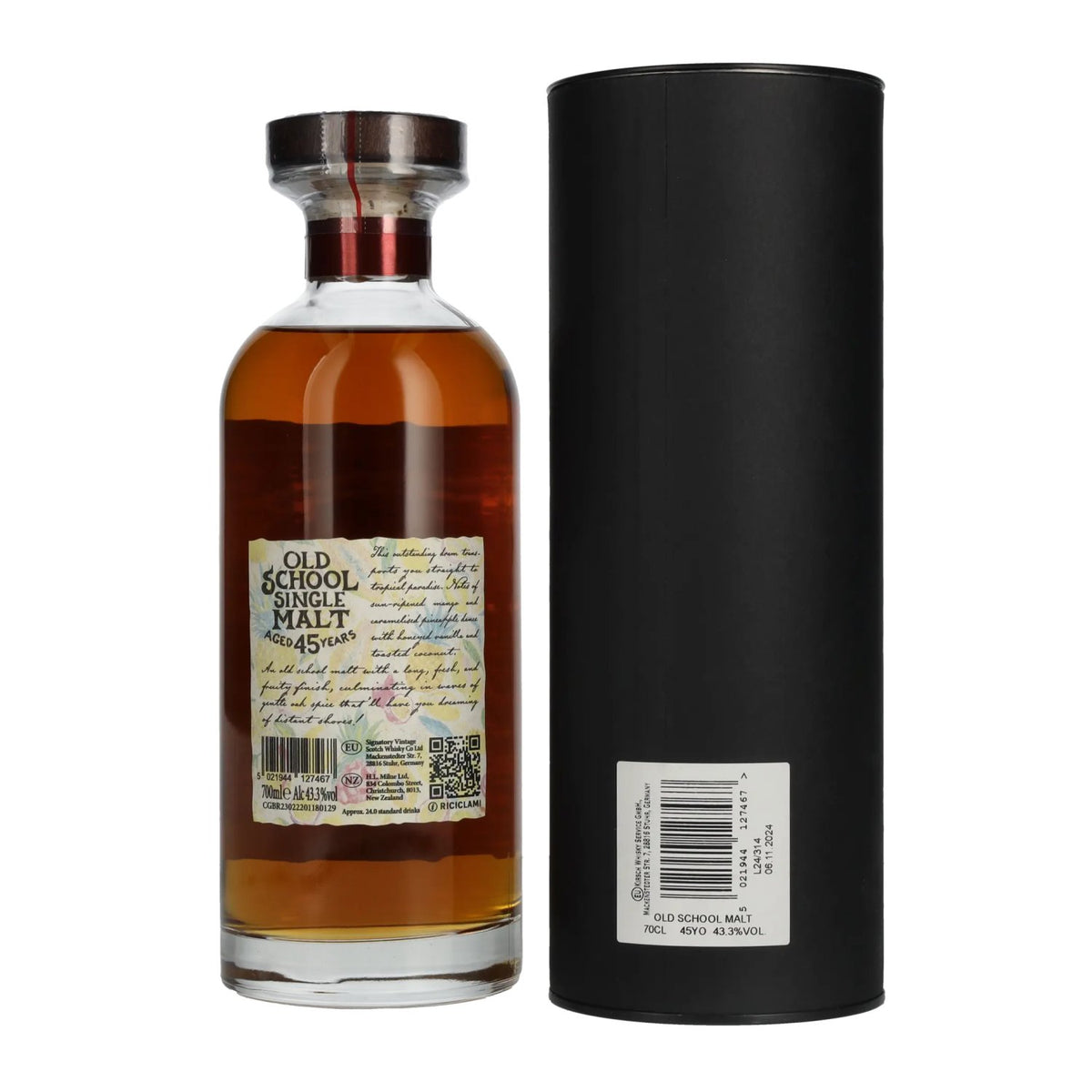 Signatory Vintage 45 Years Old OLD SCHOOL Tropical Fruit Edition 43,3% Vol. 0,7l in gift box