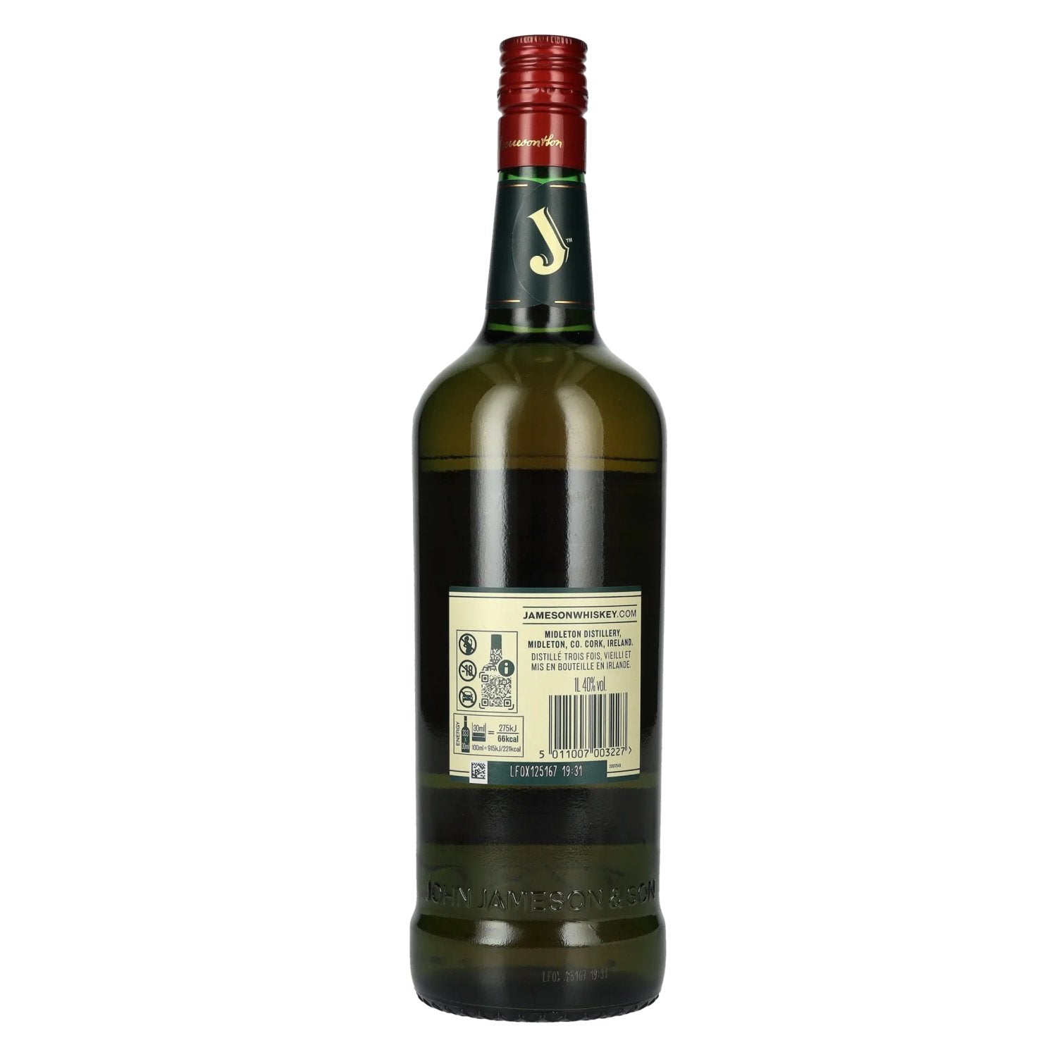 Jameson Triple Distilled Irish Whiskey 40% Vol. 1l