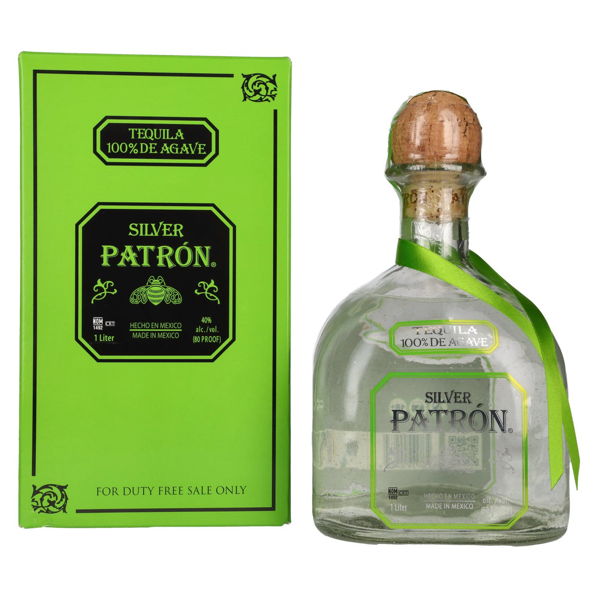 Patrón Tequila Silver 40% Vol. 1l in gift box