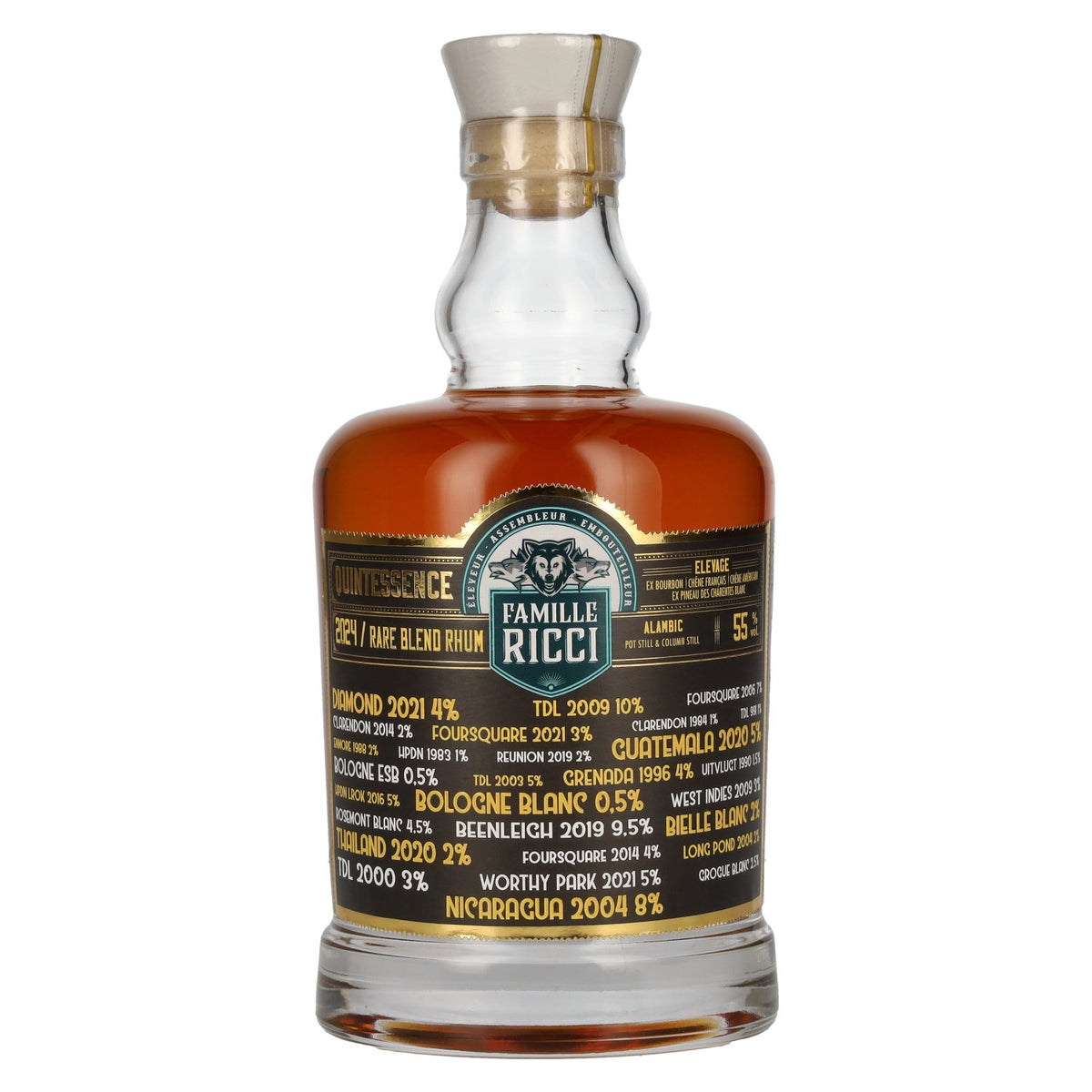 Famille Ricci Quintessence Rare Blend Rum 2024 55% ABV 0.7l