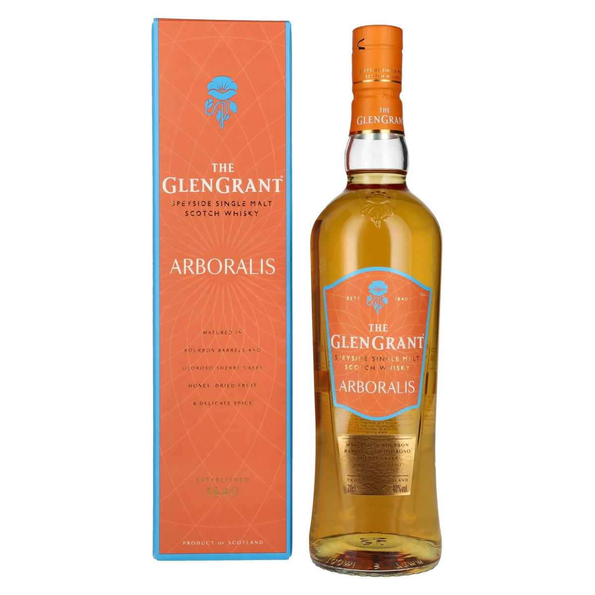 Glen Grant ARBORALIS Single Malt Scotch Whisky 40% Vol. 0,7l in gift box