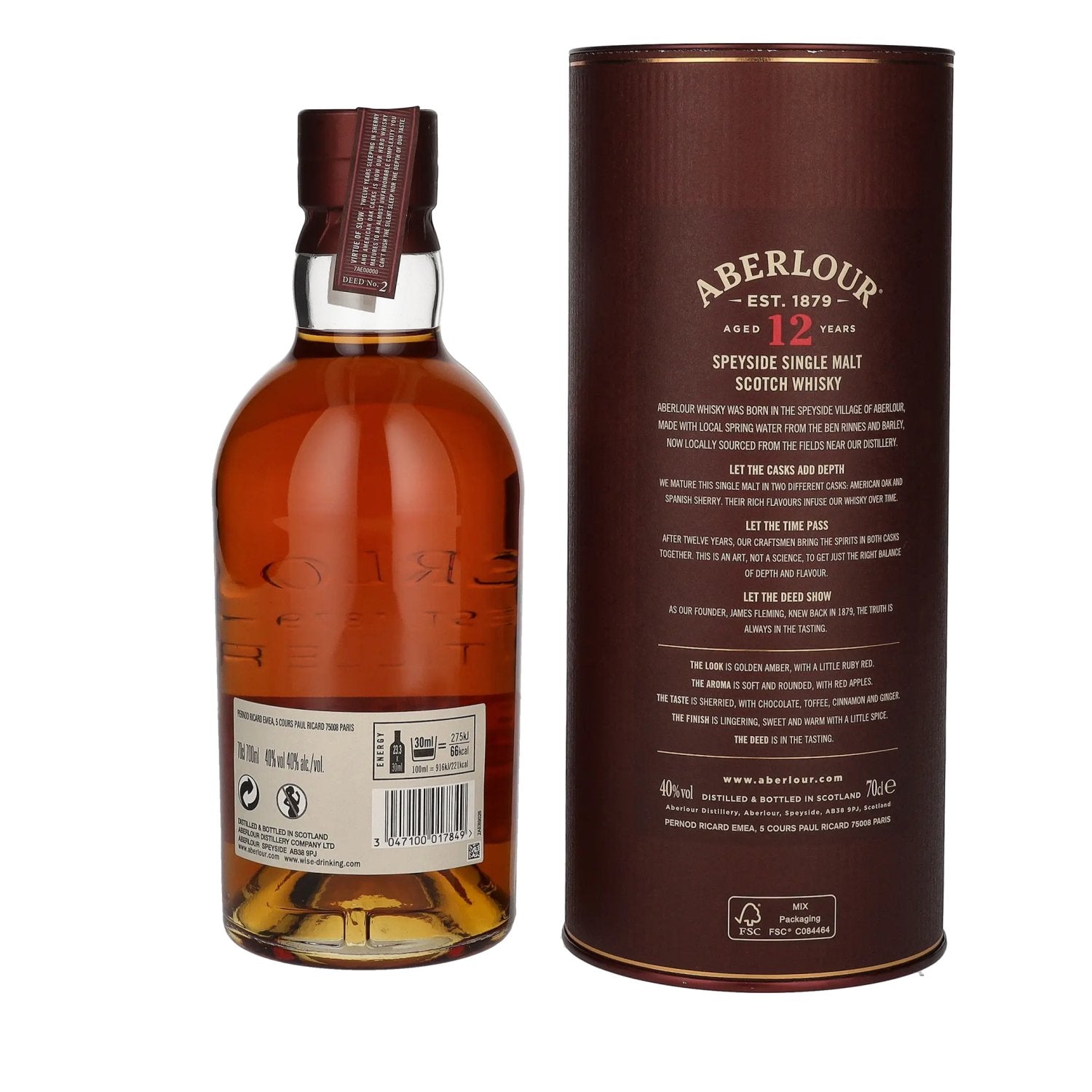 Aberlour 12 Years Old DOUBLE CASK MATURED 40% Vol. 0,7l in gift box