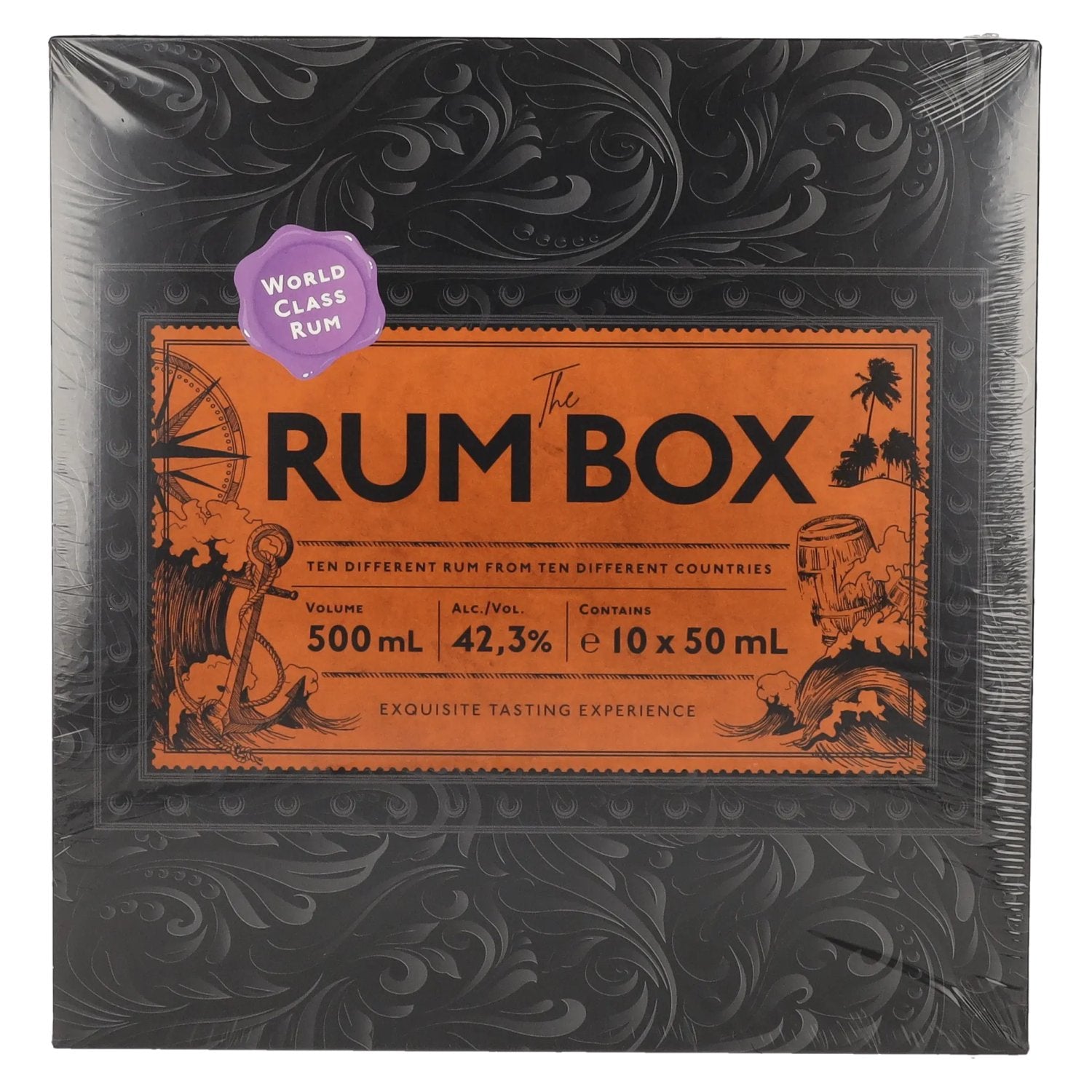 The Rum Box Purple Edition 42,3% vol. 10x0,05l en coffret cadeau