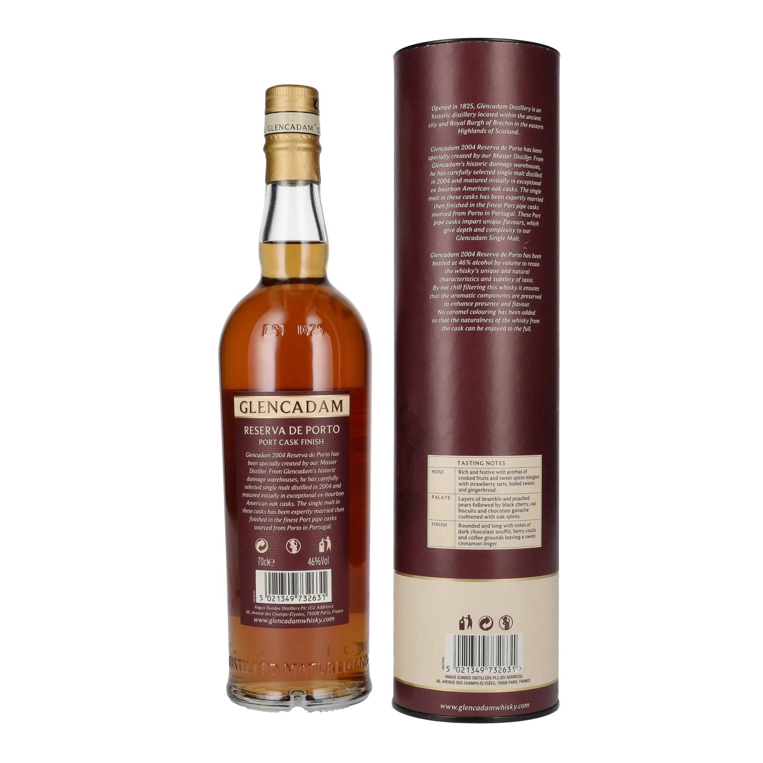 Glencadam 17 Years Old Reserva de Porto Port Cask Finish 46% Vol. 0,7l in Geschenkbox