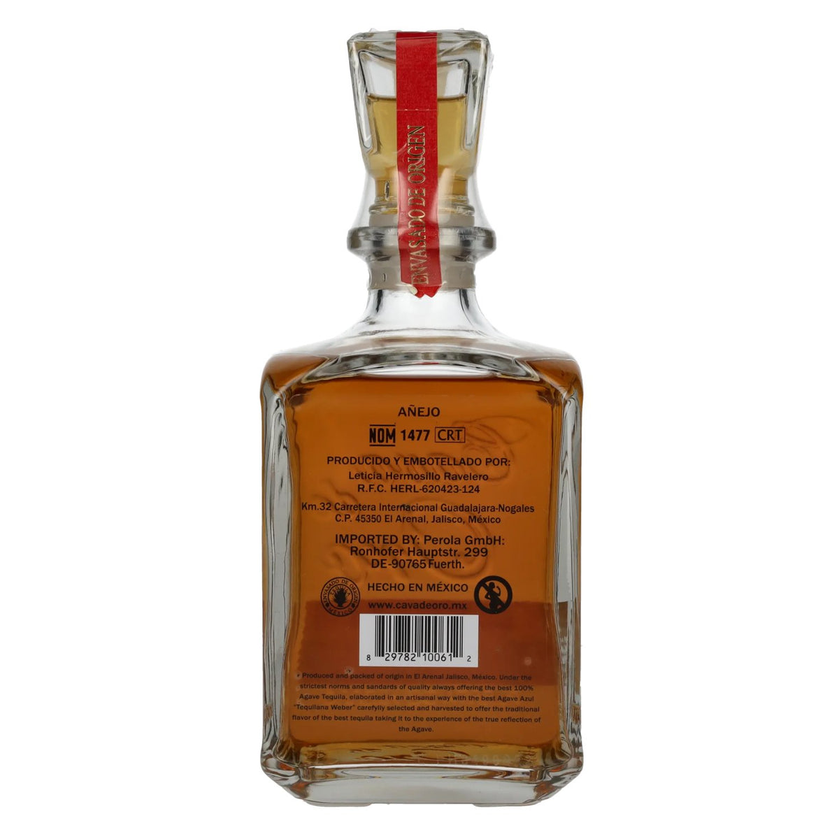 Gran Cava de Oro Tequila AÑEJO 100% de Agave Azul 40% Vol. 0,7l