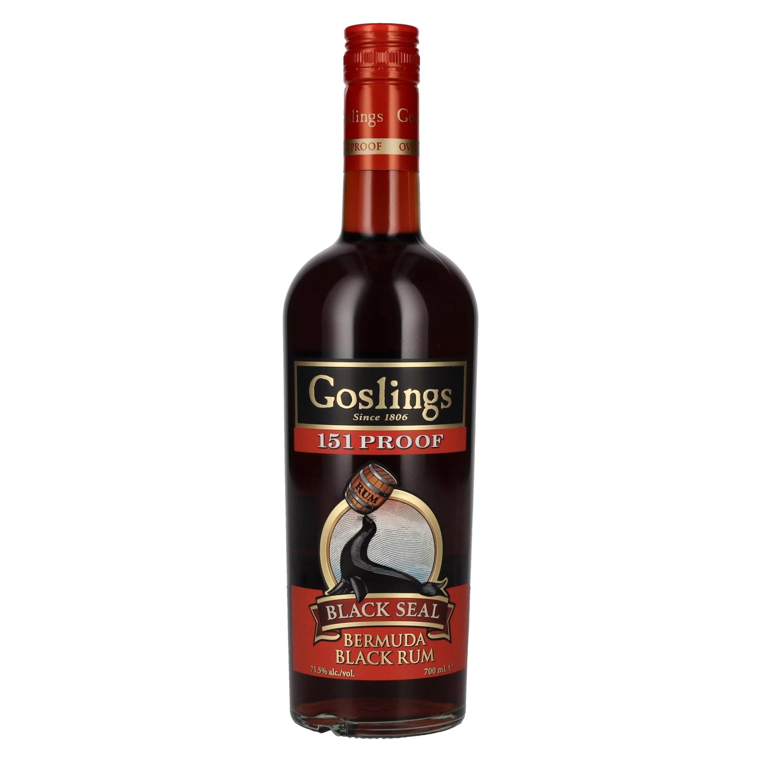 Goslings Black Seal 151 PROOF Bermuda Black Rum 75,5% vol. 0,7l